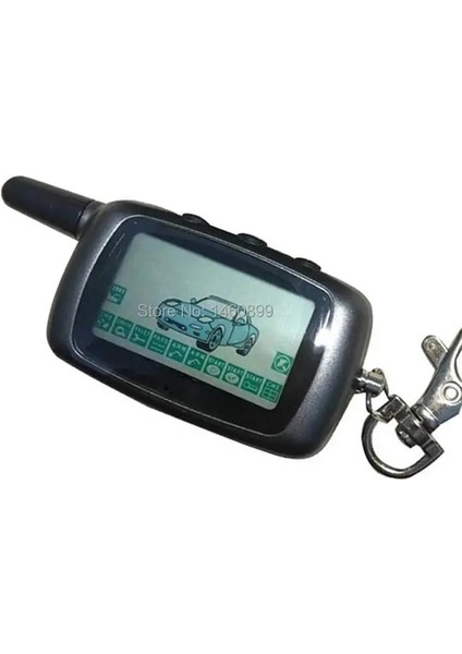 A9 2 Yönlü LCD Uzaktan Kumanda Anahtarlık Biblo + Silikon Kılıf Iki Yönlü Araba Alarm Anahtarı Twage Starline A9 A8 Kgb Fx-5 Fx5 Fx 5 (Yurt Dışından)