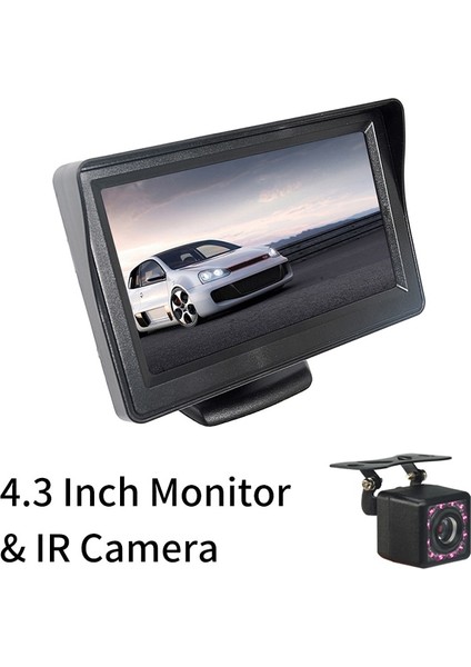202-IR Kamera Stili Sınovcle Araba Monitörü Dikiz Park Aynası 4.3/5 Inç Hd Video Girişi Dikiz Kameralı Gece Görüşlü Yedekleme Pal/ntsc (Yurt Dışından)