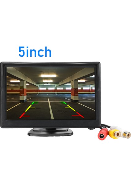 Beyaz Stil 5 Inç Araba Monitör Tft LCD 5 "hd Dijital 16:9 800*480 Ekran 2 Yönlü Video Girişi Ters Dikiz Kamera DVD VCD (Yurt Dışından)