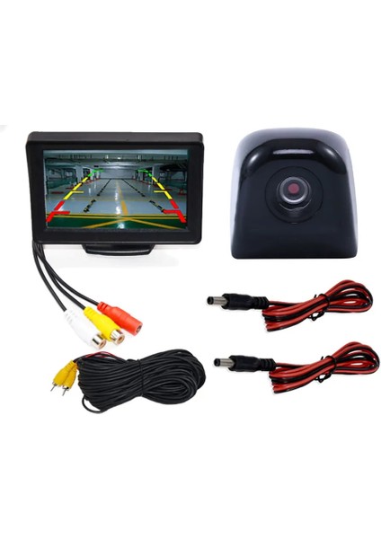 Siyah Stil Arka Görüş Ters Kamera Için Araba Monitör Ekranı Tft LCD Ekran Hd Dijital Renkli 4.3 Inç Pal Ntsc (Yurt Dışından)