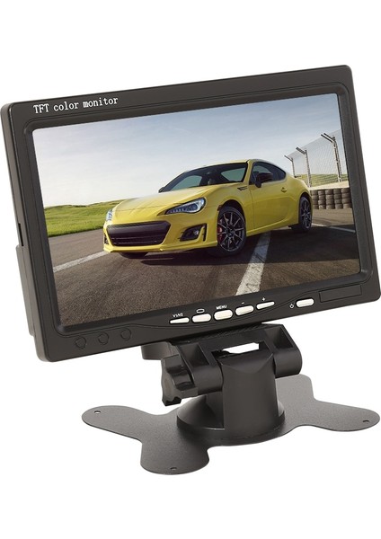 7 Inç Tft LCD Monitör Araba Dikiz Ev Güvenlik Gözetleme Kamerası Için Pal/ntsc 2 12V Yönlü Video Girişi Oynatıcı Monitör (Yurt Dışından)