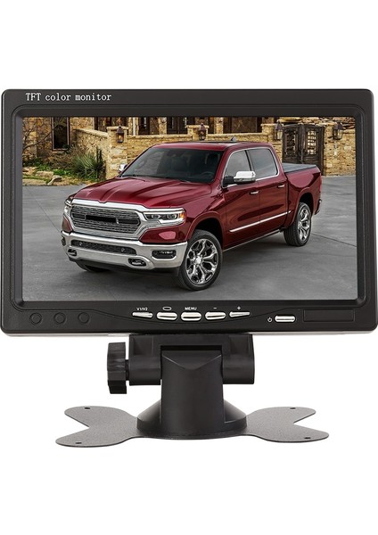 7 Inç Tft LCD Monitör Araba Dikiz Ev Güvenlik Gözetleme Kamerası Için Pal/ntsc 2 12V Yönlü Video Girişi Oynatıcı Monitör (Yurt Dışından)