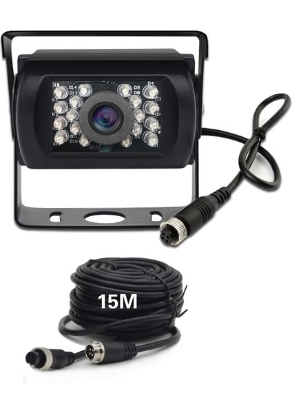 Kamera Havacılık Stil Vermiyor Kamyon Için Monitom ile Araba Arka Görüş Kamerası 7 Inç Dijital Hd LCD Ekran Gece Görüş Ters Ekran Vam Kamyon Otobüs Otopark (Yurt Dışından)