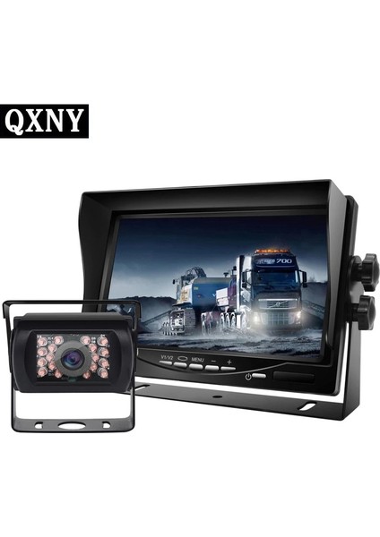 Kamera Havacılık Stil Vermiyor Kamyon Için Monitom ile Araba Arka Görüş Kamerası 7 Inç Dijital Hd LCD Ekran Gece Görüş Ters Ekran Vam Kamyon Otobüs Otopark (Yurt Dışından)