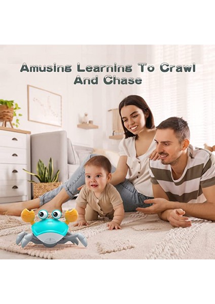 Bebek Oyuncak Hediyeleri, Bebek Karın Zamanı Oyuncakları, Sevimli Dans Yürüyüş Hareketli Bebekler Işıklı Müzik ile Duyusal Indüksiyon Yengeçler (Yurt Dışından) modelleri