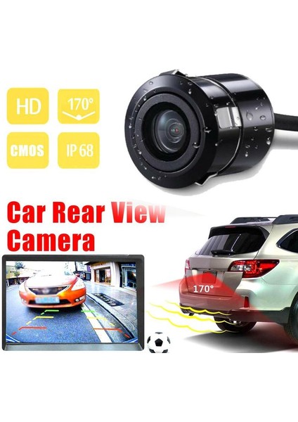 A Araba Dikiz Kamera Ccd Gece Görüş Geri Kamera Oto Park Yedekleme Görüntü Monitörü Su Geçirmez Hd Geniş Görüş Açısı (Yurt Dışından)