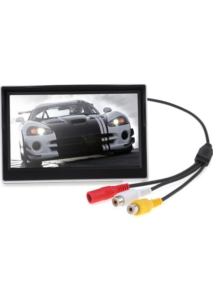 420TV Gece Kamerası Stili 5.0 Inç Araba Monitör Tft LCD 800*480 Dijital Renkli Ekran 2 Yönlü Video Girişi Dikiz Yedekleme Ters Kamera DVD VCD Dc 12V (Yurt Dışından)