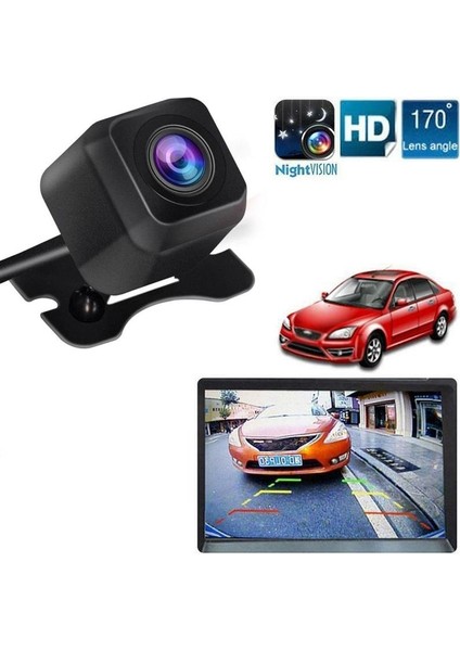 E Stili Evrensel Araba Dikiz Kamerası Hd Gece Görüş Geri Kamera Oto Park Monitörü Su Geçirmez Araba Hd Geri Görüş Kamerası (Yurt Dışından)