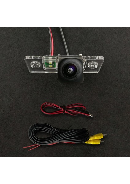 Balık Gözü Vw Touareg Passat Tiguan Polo Golf Skoda Fabia Için Porsche Cayenne Hd Kablosuz Araba Ccd Arka Kamera Balıkgözü 8 12 LED Dinamik (Yurt Dışından)