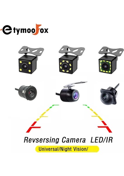NO.102 Beden Ters Kamera Yedekleme Kamerası Araba Dikiz Kamerası LED Gece Görüş Ters Oto Park Monitörü Ccd Geniş Derece Hd Video (Yurt Dışından)