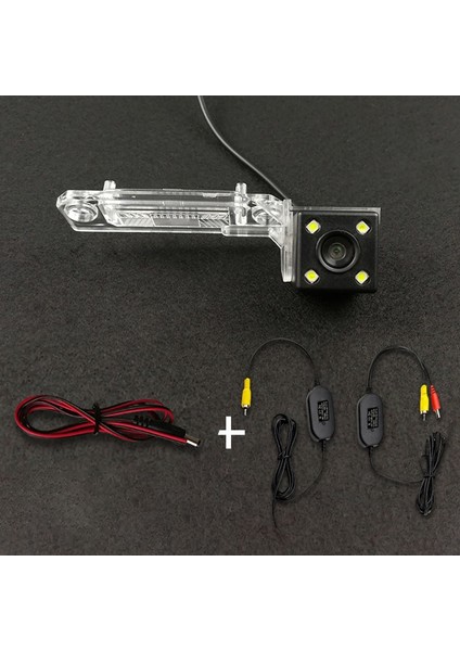 4 LED Kablosuz Kiti Hd Kablosuz Araba Ccd Arka Kamera Balıkgözü 12 Skoda Superb Vw Magotan Polo Bora Golf Jetta Passat cc Touran Caddy Multivan T5 (Yurt Dışından)