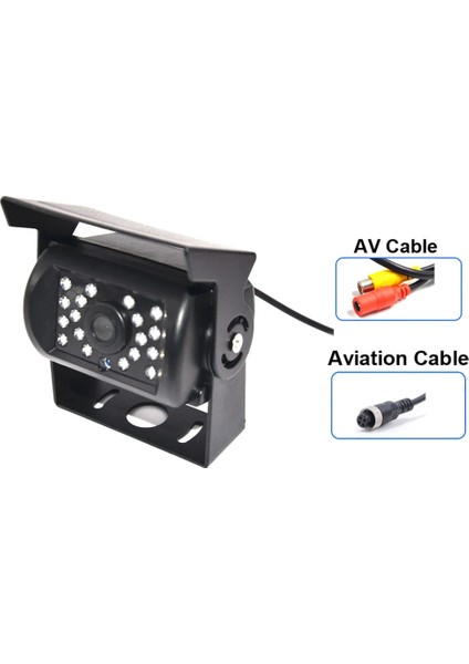 Yeşil Okul Otobüsü Römork Pikaplar Için Araba Kamyon Kamera Ccd Hd 24V Kızılötesi Ir ile Rv Dikiz Yedekleme Vizyonu (Yurt Dışından)