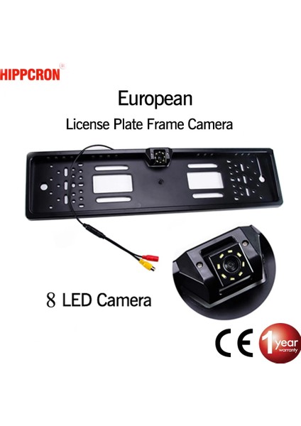 Kızılötesi Hippcron Araba Çerçeve Kamera Plaka Lisansı Ab Euro Tipi Gece Görüş Arka Görüş Ters Kamera Parktronic Yedekleme Su Geçirmez LED (Yurt Dışından) fiyatları