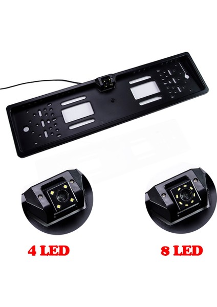 Kızılötesi Hippcron Araba Çerçeve Kamera Plaka Lisansı Ab Euro Tipi Gece Görüş Arka Görüş Ters Kamera Parktronic Yedekleme Su Geçirmez LED (Yurt Dışından) modelleri
