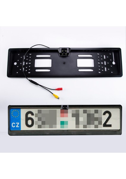 Kızılötesi Hippcron Araba Çerçeve Kamera Plaka Lisansı Ab Euro Tipi Gece Görüş Arka Görüş Ters Kamera Parktronic Yedekleme Su Geçirmez LED (Yurt Dışından) fırsatları