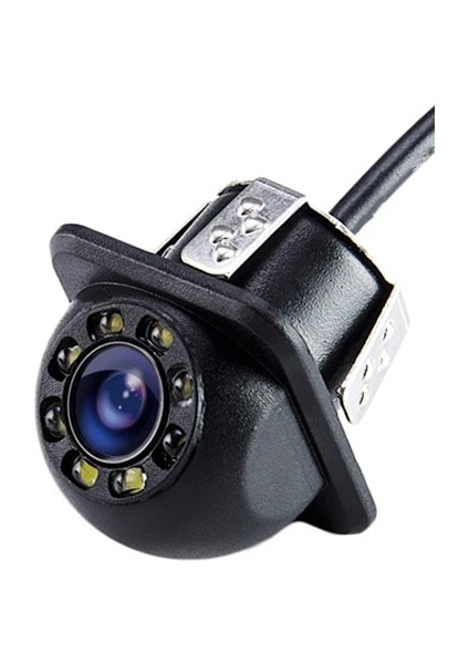 Led'li Hippcron Ters Kamera Dikiz Araba Kızılötesi Gece Görüş 8 LED Araba Ters Oto Park Monitörü Ccd Su Geçirmez Hd Video (Yurt Dışından)