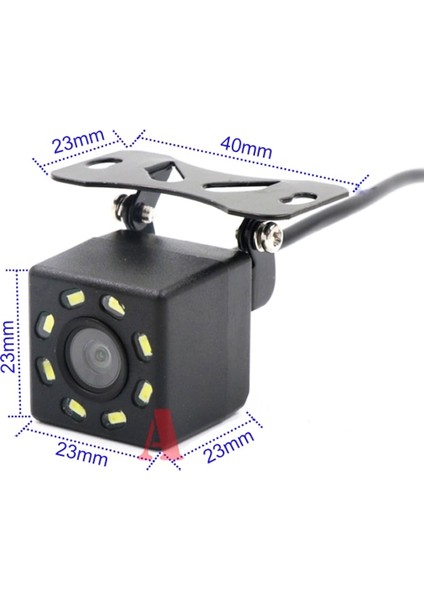Statik Arka Kamera Aycetry! Evrensel Araba Dikiz Ters Kamera 8 LED Gece Görüş Su Geçirmez Ccd Hd Renkli Otomatik Yedekleme Park Kamerası (Yurt Dışından)
