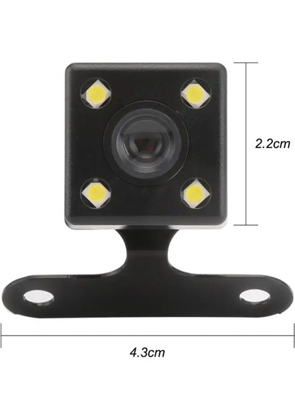 170 ° Geniş Açı Araba Dikiz Kamerası Hd Arka Görüş Video Araç Kamerası Yedekleme Ters Kamera 4 LED Gece Görüş Park Kamerası (Yurt Dışından) fiyatları