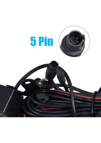 1 Takım 5 Pin Hd Araba Dikiz Kamerası Ters 4led Gece Görüşlü Video Kamera Geniş Açı 170 Derece Park Kamerası Araba Aksesuarları Için (Yurt Dışından)