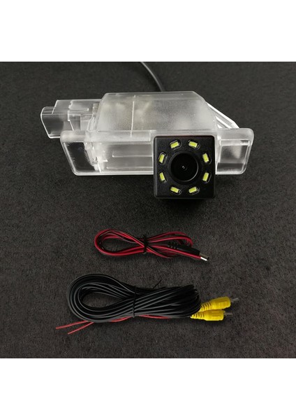 8 LED Hd Kablosuz Araç Ccd Arka Kamera Balıkgözü 4 8 12 LED Dinamik Gece Görüş Peugeot 301 308 408 508 2013 2014 Citroen C5 C4 (Yurt Dışından)