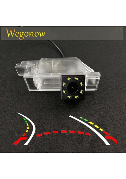 8 LED Hd Kablosuz Araç Ccd Arka Kamera Balıkgözü 4 8 12 LED Dinamik Gece Görüş Peugeot 301 308 408 508 2013 2014 Citroen C5 C4 (Yurt Dışından)