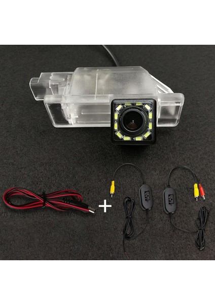 8 LED Hd Kablosuz Araç Ccd Arka Kamera Balıkgözü 4 8 12 LED Dinamik Gece Görüş Peugeot 301 308 408 508 2013 2014 Citroen C5 C4 (Yurt Dışından)