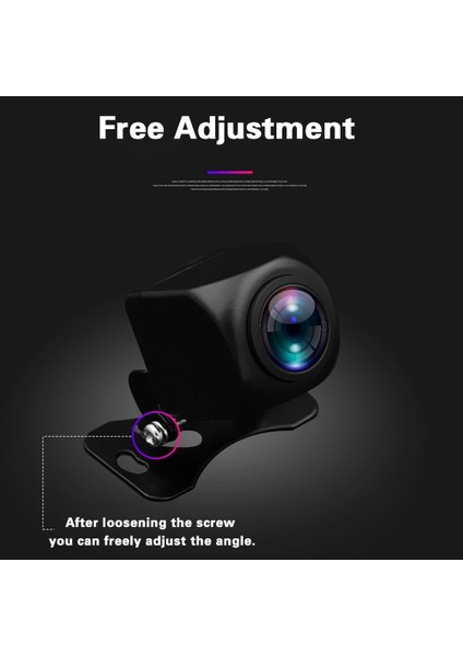 S-10MRCC 4-Pin Hd 1080P Sony Çip Lens 2.5 mm Araba Dikiz Kam Ters Gece Görüş 6 Cam 140 ° Geniş Açı Geri Park Kamerası (Yurt Dışından)