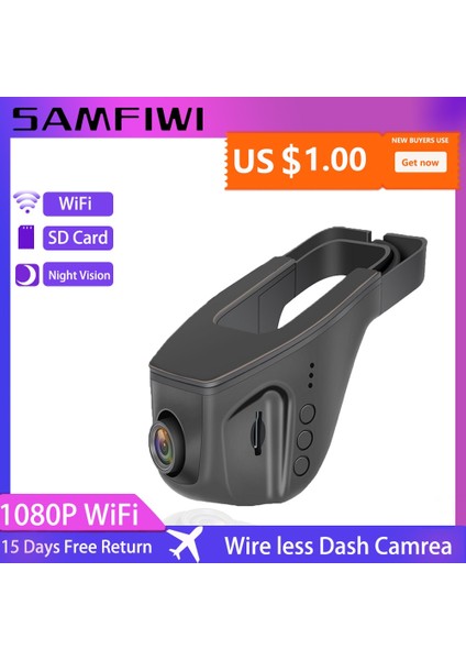 Hiçbiri Stili 1080P Wıfı Kablosuz Araba Dvr Çizgi Kam Full Hd 1080P Gece Görüş Sürüş Kaydedici Video Kayıt Dash Kamera Otomatik Kayıt Aracı Dashcam (Yurt Dışından) fiyatları