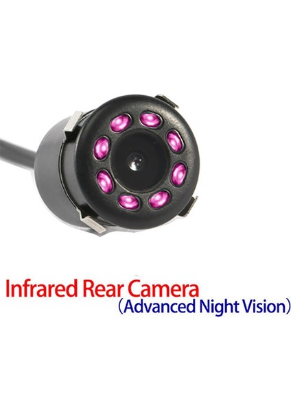 101 Kızılötesi Sınovcle Ters Kamera Dikiz Araba Kızılötesi Gece Görüş Oto Park Monitörü 4 LED Ccd Su Geçirmez Hd Video (Yurt Dışından)