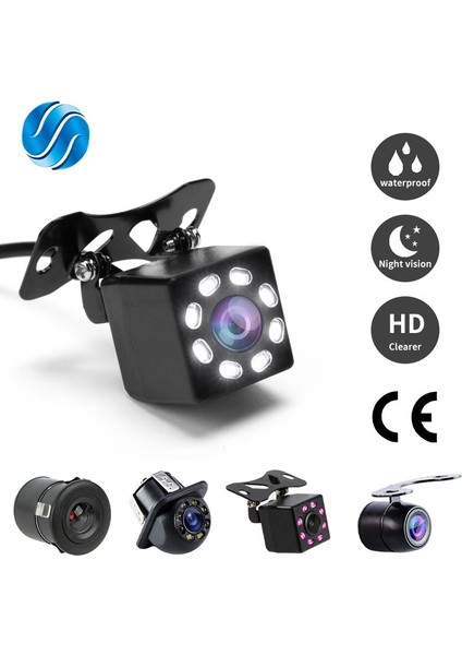 101 Kızılötesi Sınovcle Ters Kamera Dikiz Araba Kızılötesi Gece Görüş Oto Park Monitörü 4 LED Ccd Su Geçirmez Hd Video (Yurt Dışından)
