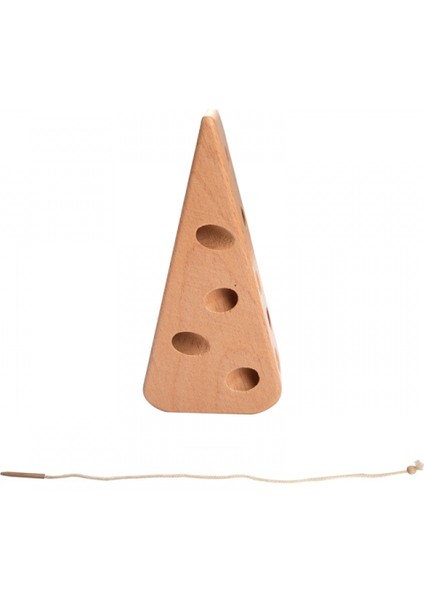 Erken Gelişim Oyuncakları Ahşap Bağlama Oyuncakları, Montessori Aktivite Tırtılları Peynir Yiyen Oyuncaklar (Yurt Dışından)