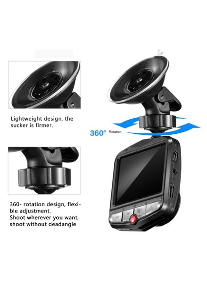 32G Tarzı Siyah Dashcam 2.4 Inç Araba Kamera Hd 1080P Taşınabilir Mini Dvr Kaydedici Dash Cam Döngü Kayıt Gece Görüş Otomatik Araç Kalkanı (Yurt Dışından)