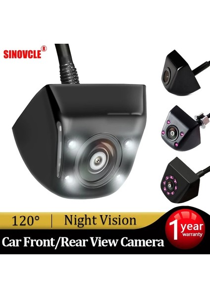 Siyah 4 LED Sınovcle Ters Kamera Dikiz Araba Ön ve Kızılötesi Kamera Gece Görüş Park Monitörü Için Su Geçirmez Ccd Hd Video (Yurt Dışından) fırsatları