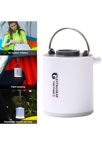 Mavi Mini Şişme Pompa USB Şarj Açık Hava Pompası 3 Mod Kamp Hafif Hava Yatağı Tekne Vakum Pompası Kamp (Yurt Dışından)