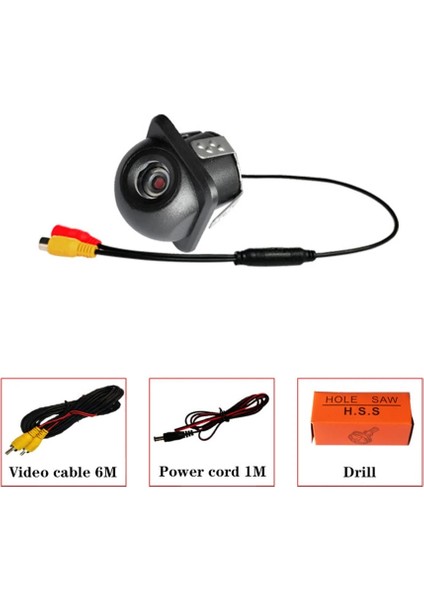 12V Tarzı Yarım Daire Kamera Araba Dikiz Evrensel Kamera LED Gece Görüş Ters Otomatik Park Monitörü IP68 Su Geçirmez 170 ° Yüksek Çözünürlüklü Görüntü (Yurt Dışından) fiyatları