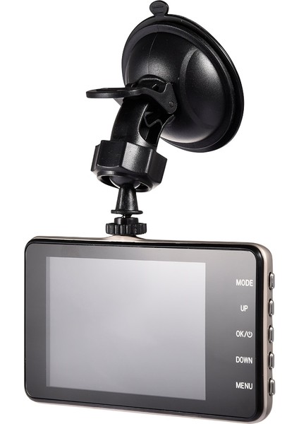 3 Inç Yeni Stil 4 Inç LCD Ekran 170 Derece Çift Lens Hd 1080P Kamera Araba Dvr Araç Video Çizgi Kam Kaydedici G-Sensor (Yurt Dışından)