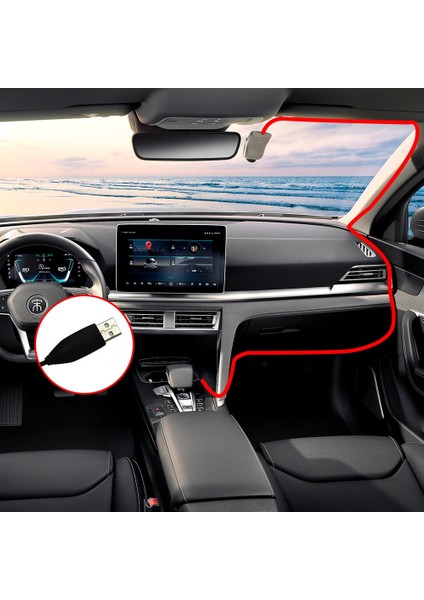 Hiçbiri Stili Siyah Şerit Çizgi Kam Full Hd 1800P Gps Araç Sürücüsü Otomatik Video Dvr X6 Akıllı Bağlantı Android Araba Kamera Kaydedici Adas 24H Park Monitörü (Yurt Dışından) indirimleri