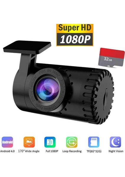 8g Tarzı Video Kaydedici 1080P Hd USB Araba Video Kamera Gece Görüşlü Araç Kamera Video Kaydedici Android 170 ° Geniş Açı Araba Dashcam Gizli Otomatik Dvr Kamera (Yurt Dışından) fırsatları