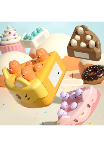 Kek Elektrikli Eğitici Oyuncak El Ses Montessori Makinesi Müzik Vuruş Hamster Pembe (Yurt Dışından) modelleri