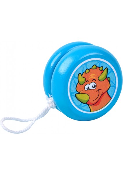 Ahşap Yo Yo Topu Çocuk Karikatür Hayvan Dönen Yo Yo Topu Eğitici Klasik Nostaljik Oyuncak Triceratops (Yurt Dışından)