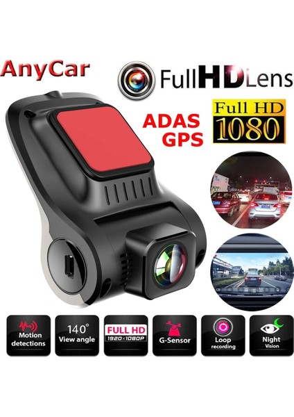 8g Tarzı 720P Sürümü F12C Araba Dvr'ı Çizgi Kamera Sub Dvr Kamera Gps Oynatıcı Dijital Video Gece Görüş Hd 720P Android Sistemi Için Kayıt Cihazı Kaydedici (Yurt Dışından)