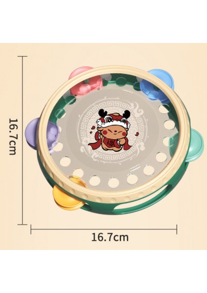 Tef Oyuncak | Jingle National Tide El Yendi Davul Oyuncak Çocuk Için | Erkek Kız Kırmızı Için Müzikal Eğitici Bebek Tef Oyuncakları (Yurt Dışından)