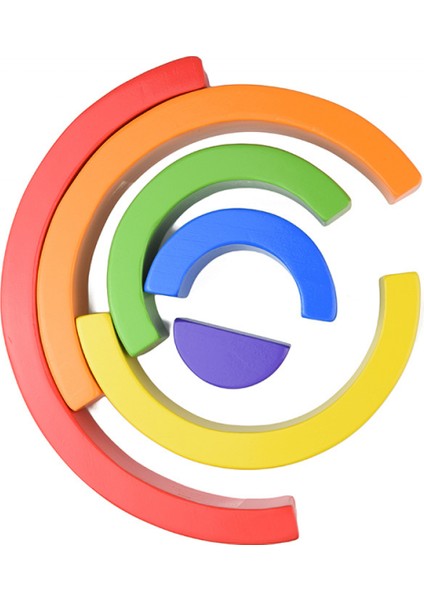 Gökkuşağı Istifleme Oyuncak Yerleştirme Blok Bulmaca, Bebek Çocuk Yürümeye Başlayan Montessori Oyuncaklar Için Bpa Olmayan Yapı Oyun Istifleyici (Yurt Dışından) fırsatları