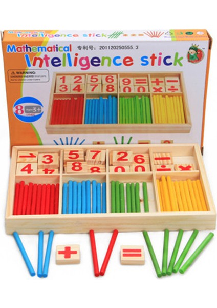 Sayı Blokları ve Çubuklarını Sayma | Çocuklar Için Montessori Oyuncakları Öğreniyor| Matematik Manipülatifleri Için Evde Okul Malzemeleri (Yurt Dışından)