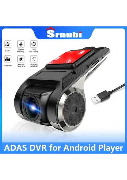 W05D Tf Kartı Yok Srnubi Adas USB Araba Dvr Dash Kamera Döngü Otomatik Android Multimedya Oynatıcı Için Kayıt Sd Kart ile Gizli Tip Hareket Algılama (Yurt Dışından)