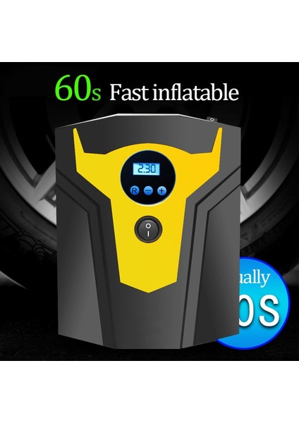 Işaretçi Stili Taşınabilir I Araba Lastik Şişirme Dijital Ekran Hava Kompresörü Pompası, LED Işıklı DC12V Araba Motosiklet Için Pompa (Yurt Dışından) fırsatları