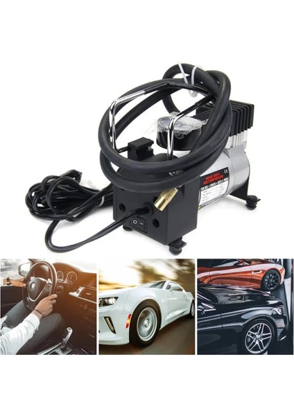 Yeni Taşınabilir Mini Hava Kompresörü Elektrikli Lastik Şişirme Pompası 12 Volt Araba 12V Psı (Yurt Dışından)
