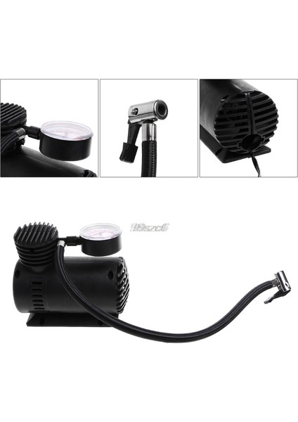Yeni Taşınabilir Mini Hava Kompresörü Elektrikli Lastik Infaltor Pompası 12 Volt Araba 12V I Dro (Yurt Dışından)