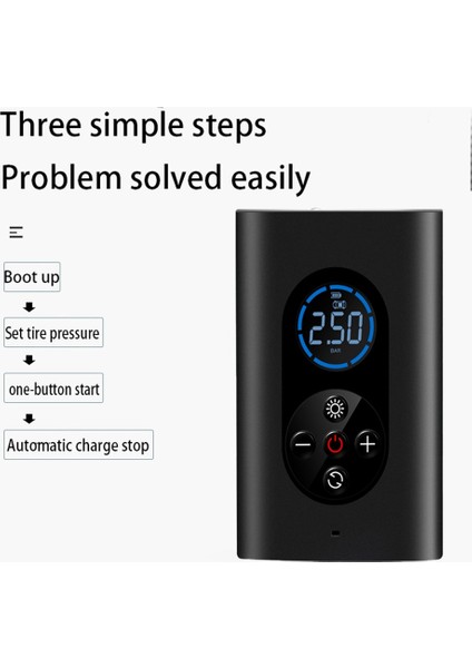 150PSI Taşınabilir Araba Hava Kompresörü Elektrikli Kablosuz Lastik Şişirme Hava Pompası Araba Motosiklet Için Şarj Edilebilir Akıllı Dijital Oto (Yurt Dışından) fiyatları