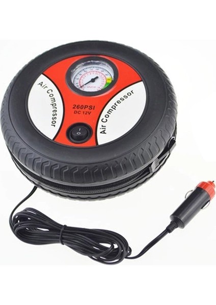 Araba Lastik Şişirme Pompası Hava Kompresörü Mini Lastik Tasarımı 12V Giriş Voltajı Elektrikli Şişirme Makinesi Çoğu Arabaya Uygun (Yurt Dışından)
